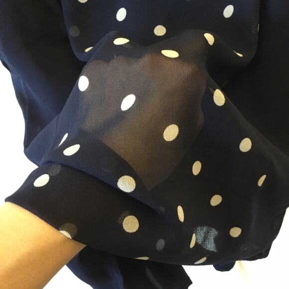 Banana Republic Navy Polka Dot Spaghetti Tank Top - Picture 6 of 13